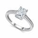 Серебряное кольцо АЛЬКОР с бриллианитом и фианитом 01-4761/00БТ-00