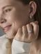 Серебряное кольцо АЛЬКОР с бриллианитом и фианитом 01-4761/00БТ-00
