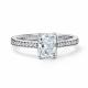 Серебряное кольцо АЛЬКОР с бриллианитом и фианитом 01-4761/00БТ-00