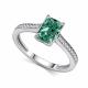 Серебряное кольцо АЛЬКОР с бриллианитом и фианитом 01-4761/0БТ4-00