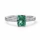 Серебряное кольцо АЛЬКОР с бриллианитом и фианитом 01-4761/0БТ4-00
