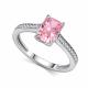 Серебряное кольцо АЛЬКОР с бриллианитом и фианитом 01-4761/0БТ5-00