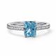 Серебряное кольцо АЛЬКОР с бриллианитом и фианитом 01-4761/0БТ9-00