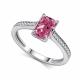 Серебряное кольцо АЛЬКОР с бриллианитом и фианитом 01-4761/БТ51-00