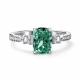 Серебряное кольцо АЛЬКОР с бриллианитом и фианитом 01-4762/0БТ4-00
