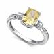 Серебряное кольцо АЛЬКОР с бриллианитом и фианитом 01-4762/0БТ6-00