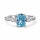 Серебряное кольцо АЛЬКОР с бриллианитом и фианитом 01-4762/0БТ9-00