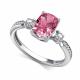Серебряное кольцо АЛЬКОР с бриллианитом и фианитом 01-4762/БТ51-00