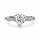 Серебряное кольцо АЛЬКОР 01-4767/00БТ-00 с фианитом