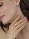Серебряное кольцо АЛЬКОР 01-4799/00КЦ-00 с фианитом