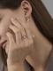 Серебряное кольцо АЛЬКОР 01-4819/00ГХ-00 с горным хрусталём