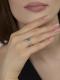 Серебряное кольцо АЛЬКОР с золотой накладкой и бриллиантом 01-4834/000Б-00