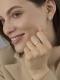 Серебряное кольцо АЛЬКОР с золотой накладкой и бриллиантом 01-4836/000Б-00