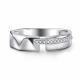 Серебряное кольцо АЛЬКОР 01-4838/00КЦ-00 с фианитом