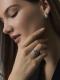 Серебряное кольцо АЛЬКОР 01-4847/00ТБ-00 с топазом и фианитом