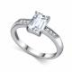 Серебряное кольцо АЛЬКОР 01-4851/00ГХ-00 с фианитом и горным хрусталём