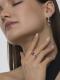 Серебряное кольцо АЛЬКОР 01-4852/00АМ-00 с фианитом и аметистом