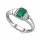 Серебряное кольцо АЛЬКОР 01-4853/00АГ-00 с фианитом и агатом