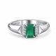 Серебряное кольцо АЛЬКОР 01-4853/00АГ-00 с фианитом и агатом