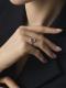 Серебряное кольцо АЛЬКОР 01-4854/00СТ-00 с фианитом и султанитом