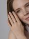 Серебряное кольцо АЛЬКОР 01-4867/000Б-00 с бриллиантом