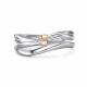 Серебряное кольцо Алькор с золотой накладкой и бриллиантом 01-4870/000Б-00