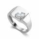 Серебряное кольцо АЛЬКОР 01-4894/00КЦ-00 с фианитом