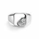 Серебряное кольцо АЛЬКОР 01-4894/00КЦ-00 с фианитом