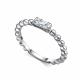 Серебряное кольцо АЛЬКОР 01-4903/00КЦ-00 с фианитом