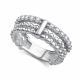 Серебряное кольцо АЛЬКОР 01-4907/00КЦ-00 с фианитом