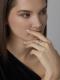 Серебряное кольцо АЛЬКОР 01-4913/00КЦ-00 с фианитом