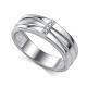 Серебряное кольцо АЛЬКОР 01-4937/000Б-00 с бриллиантом