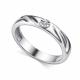 Серебряное кольцо АЛЬКОР 01-4938/000Б-00 с бриллиантом