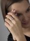 Серебряное кольцо АЛЬКОР 01-4939/000Б-00 с бриллиантом