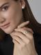 Серебряное кольцо АЛЬКОР 01-4940/000Б-00 с бриллиантом