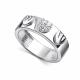 Серебряное кольцо АЛЬКОР 01-4945/00КЦ-00 с фианитом