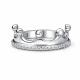 Серебряное кольцо АЛЬКОР 01-4950/00КЦ-00 с фианитом