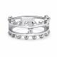 Серебряное кольцо АЛЬКОР 01-4951/00КЦ-00 с фианитом
