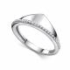Серебряное кольцо АЛЬКОР 01-4952/00КЦ-00 с фианитом