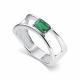 Серебряное кольцо АЛЬКОР 01-5013/00АГ-00 с агатом