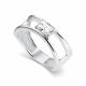 Серебряное кольцо АЛЬКОР 01-5013/00ГХ-00 с горным хрусталём