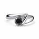 Серебряное кольцо АЛЬКОР 01-5014/00ОН-00 с ониксом