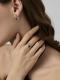 Серебряное кольцо АЛЬКОР 01-5026/БРРТ-00 с бриллиантом и раухтопазом