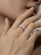 Серебряное кольцо АЛЬКОР 01-5027/БРГХ-00 с бриллиантом и горным хрусталём
