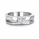 Серебряное кольцо АЛЬКОР 01-5027/БРГХ-00 с бриллиантом и горным хрусталём
