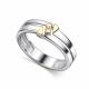 Серебряное кольцо АЛЬКОР 01-5046/0ЛЗБ-18 с бриллиантом