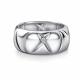 Серебряное кольцо АЛЬКОР 01-5048/000Б-00 с бриллиантом