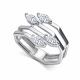 Серебряное кольцо АЛЬКОР 01-5092/00КЦ-00 с фианитом