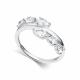 Серебряное кольцо АЛЬКОР 01-5094/00КЦ-00 с фианитом