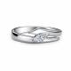Серебряное кольцо АЛЬКОР 01-5096/00КЦ-00 с фианитом